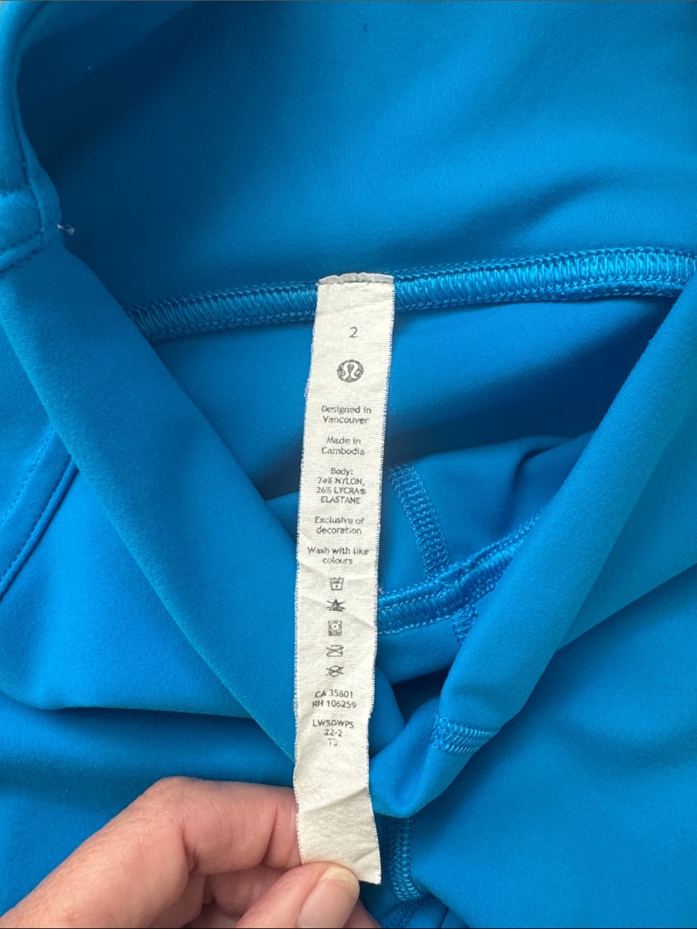 Lululemon InStill High Rise Legging in Poolside Blue Size 2 - Picture 6 of 7